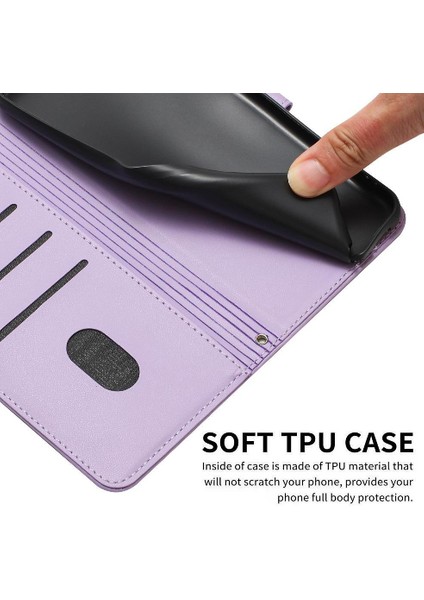 Tecno Camon 40 4g Için Flip Case Pu Deri Deri Cüzdan Sevimli Kedi Kartı (Yurt Dışından)