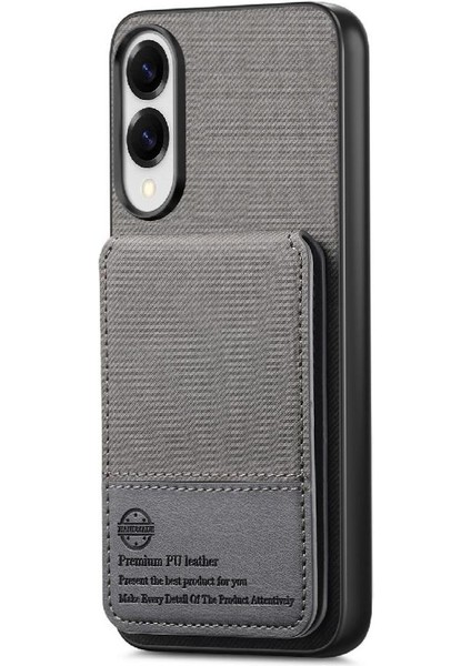 Samsung Galaxy S25 Kenar Deri Çanta Cüzdan Darbeye Dayanıklı Rfıd Için Kılıf (Yurt Dışından)