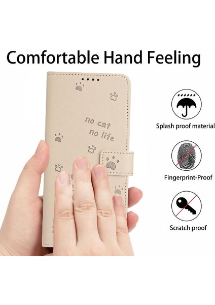 Sony Xperia 1 Vıı Için Flip Case Pu Deri Sevimli Kedi Kart Tutucu Kickstand (Yurt Dışından)