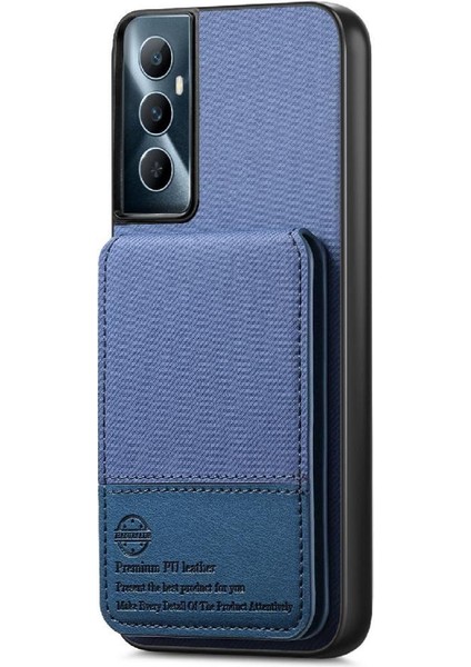 Realme C65 4g Darbeye Dayanıklı Cüzdan Rfıd Engelleme Deri Çanta Için Kılıf (Yurt Dışından) fırsatları