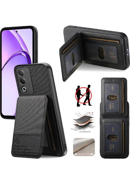 Oppo A20 Cüzdan Rfıd Engelleme Deri Çanta Darbeye Dayanıklı (Yurt Dışından)