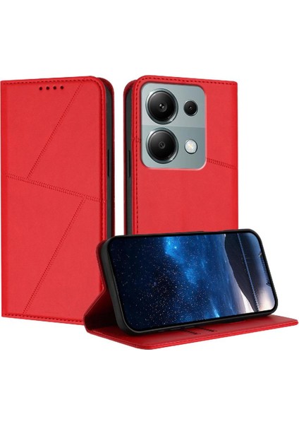 Kart Yuvaları ve Kickstand Mat ile Xiaomi Redmi Note 13 Pro 4g Için Kılıf (Yurt Dışından)