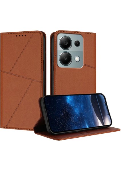 Kart Yuvaları ve Kickstand Mat ile Xiaomi Redmi Note 13 Pro 4g Için Kılıf (Yurt Dışından)