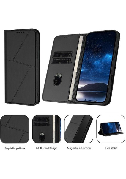 Kart Yuvaları ve Kickstand Mat ile Xiaomi Redmi Note 13 Pro 4g Için Kılıf (Yurt Dışından) modelleri