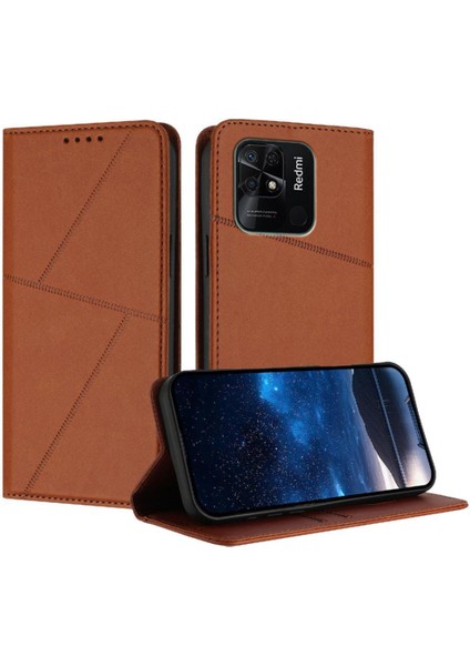 Kart Yuvaları ile Xiaomi Redmi 10C Anti-Parmak Izi Mat Doku Için Kılıf (Yurt Dışından)