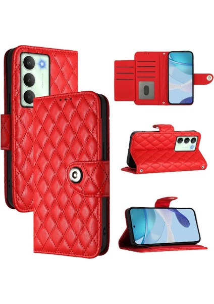 Realme 14X Bilek Şeridi Kart Tutucu Darbeye Dayanıklı Şık Koruyucu Kılıf (Yurt Dışından)