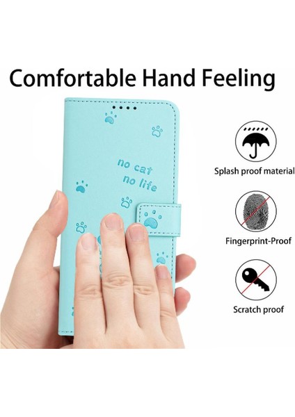 Realme 14 5g Için Flip Case Pu Deri Deri Cüzdan Sevimli Kedi Kart Tutucu (Yurt Dışından)
