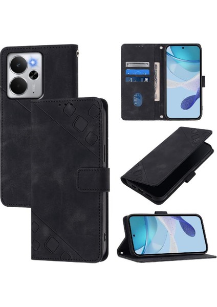 Realme 14 5g Için Kılıf Kart Tutucu Cüzdan Kapak Çevirin Manyetik Deri (Yurt Dışından)