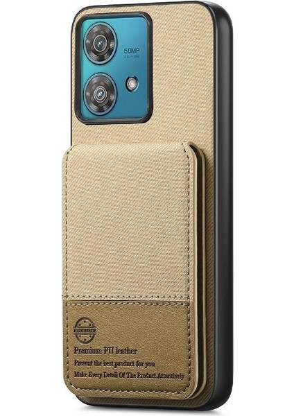 Motorola Edge 40 Neo Deri Çanta Darbeye Dayanıklı Rfıd Engelleme Cüzdan Için Kılıf (Yurt Dışından) fiyatları