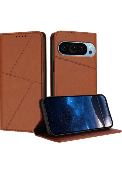 Kart Yuvaları ve Mat ile Google Pixel 9 Pro Xl Darbeye Dayanıklı Kapak Için Kılıf (Yurt Dışından)