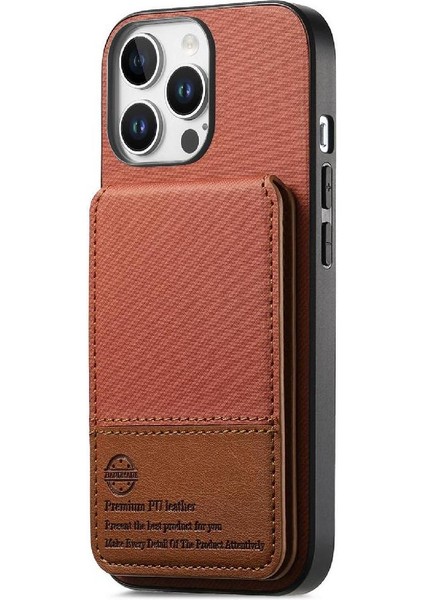 IPhone 15 Pro Kılıf Rfıd Engelleme Cüzdan Darbeye Dayanıklı Durumda ile Uyumlu (Yurt Dışından)
