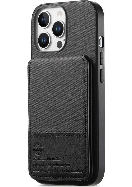 IPhone 15 Pro Max Kılıf Rfıd Engelleme Deri Çanta Cüzdan ile Uyumlu (Yurt Dışından)
