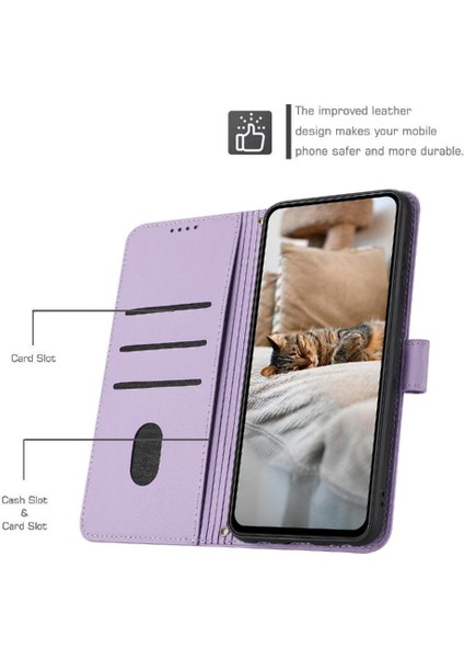 Sony Xperia 1 Vıı Için Flip Case Pu Deri Sevimli Kedi Kart Tutucu Kickstand (Yurt Dışından)