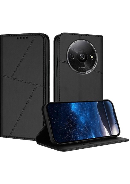 Kart Yuvaları ile Xiaomi Redmi A3 Anti-Parmak Izi Mat Doku Için Kılıf (Yurt Dışından)