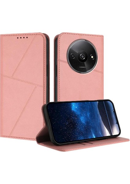 Kart Yuvaları ile Xiaomi Redmi A3 Anti-Parmak Izi Mat Doku Için Kılıf (Yurt Dışından)
