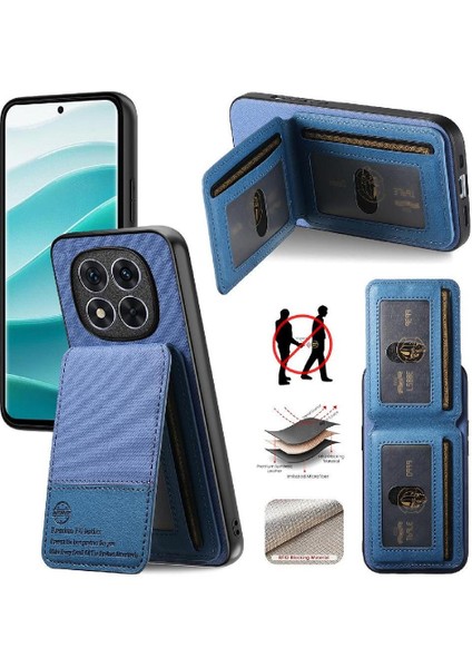 Xiaomi Redmi Note 14 Pro 5g Rfıd Engelleme Deri Çanta Cüzdan Için Kılıf (Yurt Dışından)
