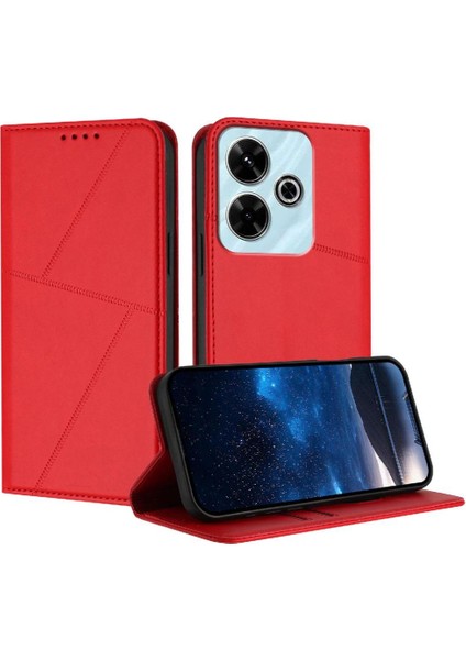 Kart Yuvaları ve Kickstand Anti-Parmak Izi ile Xiaomi Redmi 13 Için Kılıf (Yurt Dışından)