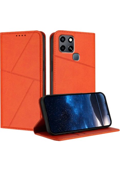 Kart Yuvaları ve Kickstand Anti-Parmak Izi ile Infinix Smart 6 Için Kılıf (Yurt Dışından)