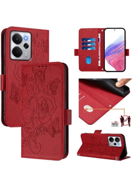 Kredi Kartı Yuvası ile Realme 14 5g Manyetik Cüzdan Pu Deri Kılıf (Yurt Dışından) indirimleri