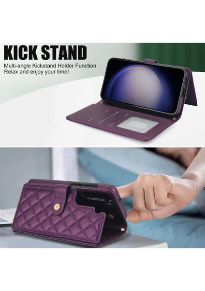 5 Kart Yuvaları Standı ile Samsung Galaxy S25 Plus Crossbody Tarzı Için Kılıf (Yurt Dışından) fırsatları