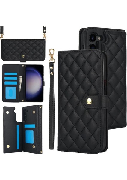 5 Kart Yuvaları Standı ile Samsung Galaxy S25 Plus Crossbody Tarzı Için Kılıf (Yurt Dışından)