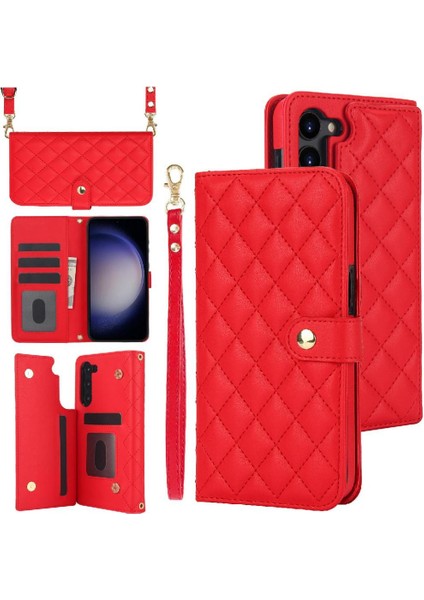 5 Kart Yuvaları Standı ile Samsung Galaxy S25 Plus Crossbody Tarzı Için Kılıf (Yurt Dışından)