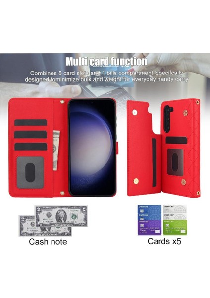 5 Kart Yuvaları Standı ile Samsung Galaxy S25 Plus Crossbody Tarzı Için Kılıf (Yurt Dışından) indirimleri