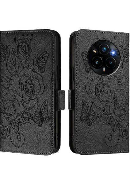 Kredi Kartı Yuvası Pu Deri Manyetik ile Realme 14 Pro Plus Için Kılıf (Yurt Dışından)