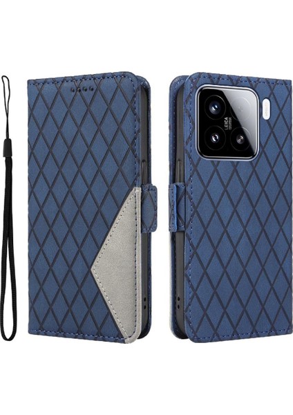 Kart Yuvası ile Xiaomi 15 Iki Renk Ekleme Desenleri Için Flip Case ve (Yurt Dışından)