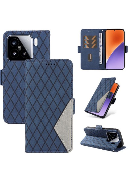 Kart Yuvası ile Xiaomi 15 Iki Renk Ekleme Desenleri Için Flip Case ve (Yurt Dışından) fırsatları