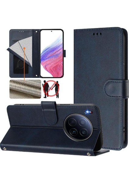 Tecno Camon 40 Premier Rfıd Engelleme Manyetik Için Klasik Tarzı Flip Case (Yurt Dışından)