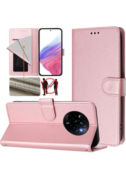 Realme 14 Pro 5g Için Klasik Tarzı Flip Case Kart Tutucu Cüzdan Kılıf Rfıd (Yurt Dışından)