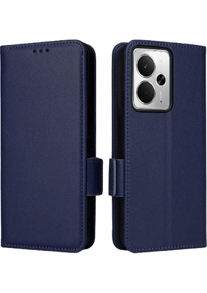 Realme 14 5g Kart Yuvaları Için Flip Case Tutucu Yan Toka Pu Deri Cüzdan (Yurt Dışından)