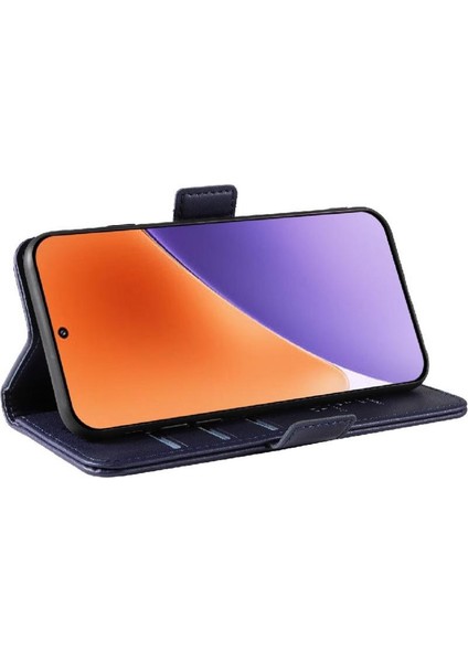 Kart Yuvaları Premium Faux Deri ile Xiaomi 15 Flip Case ile Uyumlu (Yurt Dışından)