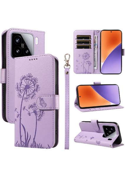 Kart Yuvaları ve Bilek Kayışı ile Xiaomi 15 Flip Case ile Uyumlu ve (Yurt Dışından) modelleri