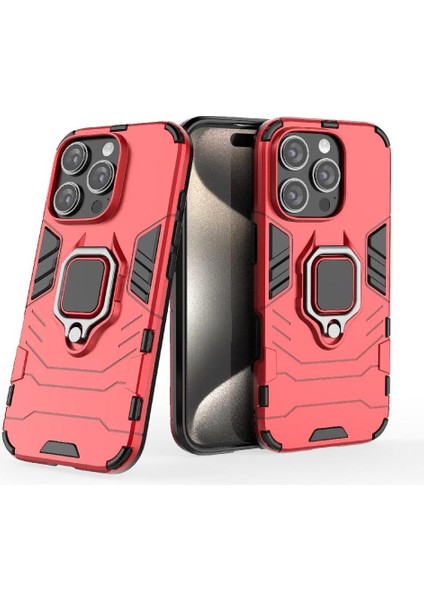 IPhone 16 Pro 360&DEG; Dönen Halka Kickstand Darbeye Kapak Damla Için Kılıf (Yurt Dışından) indirimleri