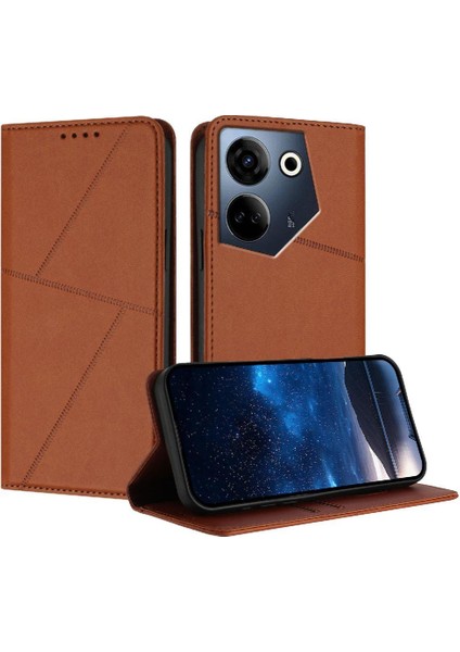 Tecno Camon 20 Darbeye Dayanıklı Kapak Anti-Parmak Izi Mat Doku Için Kılıf (Yurt Dışından)