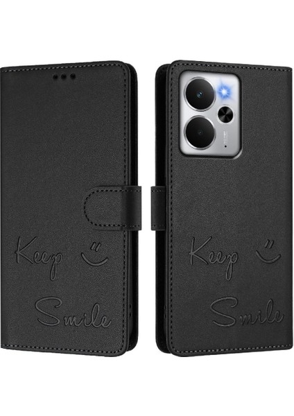 Realme 14 5g Kart Tutucu Cüzdan Pu Deri Rfıd Engelleme Için Kılıf (Yurt Dışından)