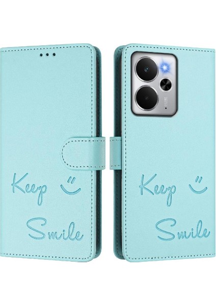 Realme 14 5g Kart Tutucu Cüzdan Pu Deri Rfıd Engelleme Için Kılıf (Yurt Dışından)