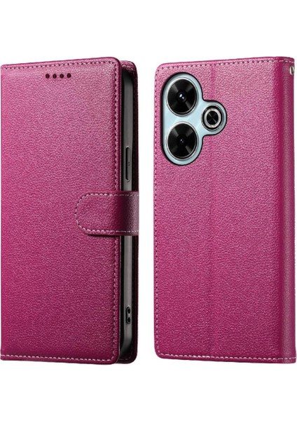 Xiaomi Poco M6 4g Manyetik Kapatma Günlük Kullanım Darbeye Dayanıklı Kart Için Kılıf (Yurt Dışından)