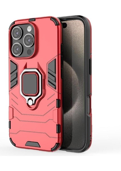 IPhone 16 Pro Max Kickstand Darbeye Kapak Askeri Damla Yüzük Için Kılıf (Yurt Dışından) indirimleri