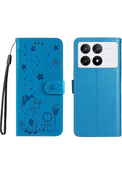 Xiaomi Poco X6 Pro 5g Premium Pu Deri Malzeme Kapak Için Flip Case Ince (Yurt Dışından)