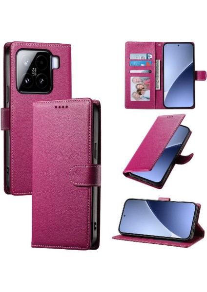 Xiaomi 15 Kart Yuvaları Manyetik Kapatma Darbeye Dayanıklı Günlük Kullanım Için Kılıf (Yurt Dışından)
