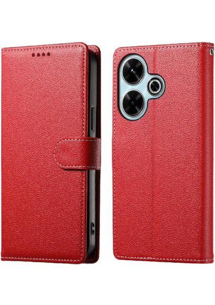 Xiaomi Poco M6 4g Manyetik Kapatma Günlük Kullanım Darbeye Dayanıklı Kart Için Kılıf (Yurt Dışından)