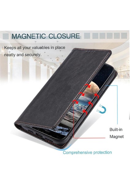 Xiaomi Poco C55 Ince Cüzdan Kart Yuvaları Tutucu Koruyucu Pu Için Flip Case (Yurt Dışından) indirimleri