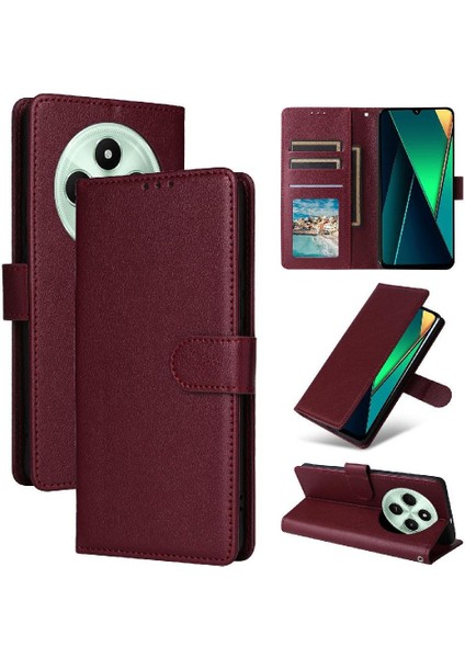 Xiaomi Poco C75 4g Pu Deri Cüzdan Kılıf Bilek Kayışı Kartı Için Flip Case (Yurt Dışından) indirimleri