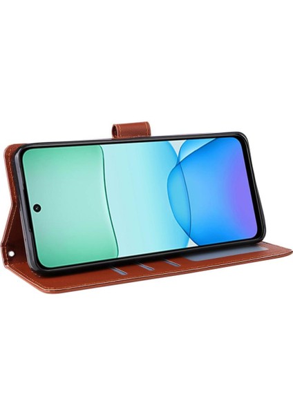 Xiaomi Poco C75 4g Pu Deri Cüzdan Kılıf Bilek Kayışı Kartı Için Flip Case (Yurt Dışından)
