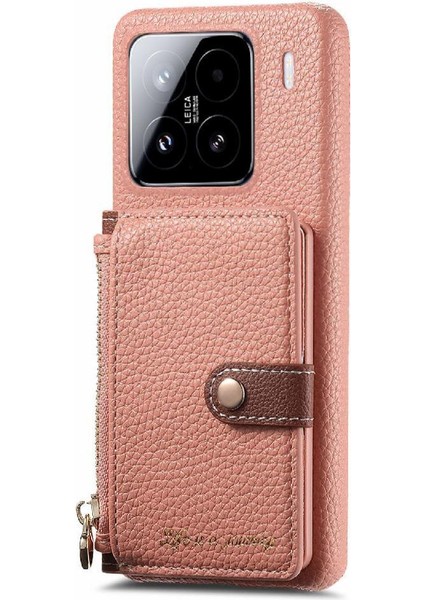 Xiaomi 15 Fermuar Cüzdan Darbeye Standı Cüzdan Için Kılıf (Yurt Dışından)