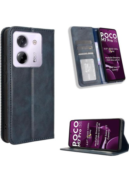 Xiaomi Poco M7 Pro 5g Için Kılıf Manyetik Cüzdan Kart Tutucu Kapak Kickstand (Yurt Dışından) modelleri