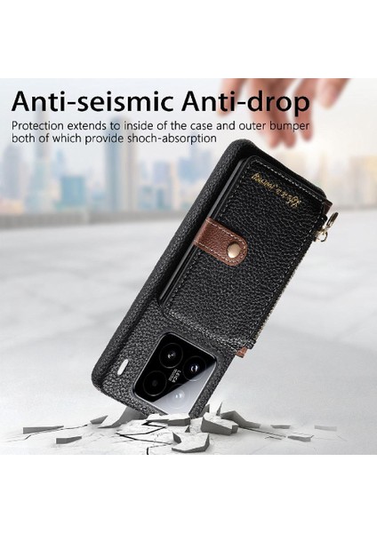 Xiaomi 15 Fermuar Cüzdan Darbeye Standı Cüzdan Için Kılıf (Yurt Dışından) fiyatları